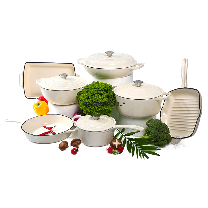 Dutch Oven Enamel - طقم أواني طهي حديثة التصميم من