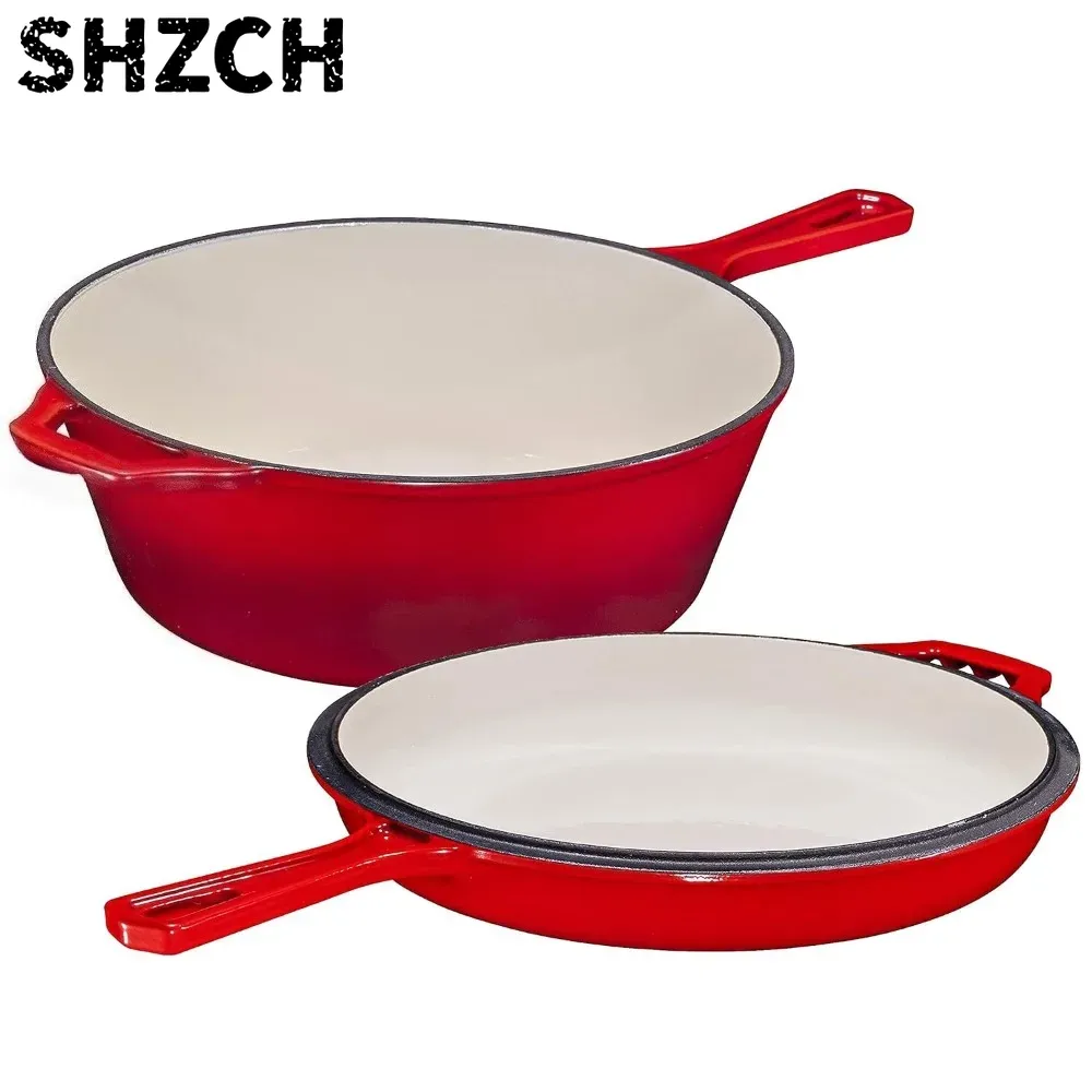 Dutch Oven Enamel - فرن حديدي مطلي بالمينا 2 في