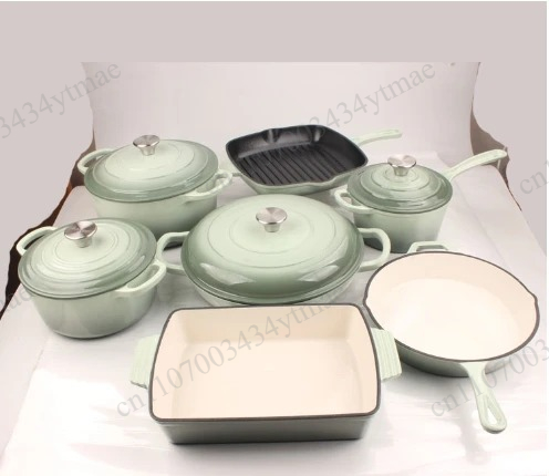 Dutch Oven Enamel - طقم قدور هولندية من الحديد الزهر