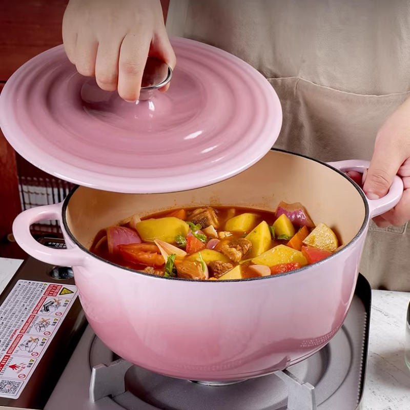 Dutch Oven Enamel - وعاء هولندي من الحديد المطلي بالمينا