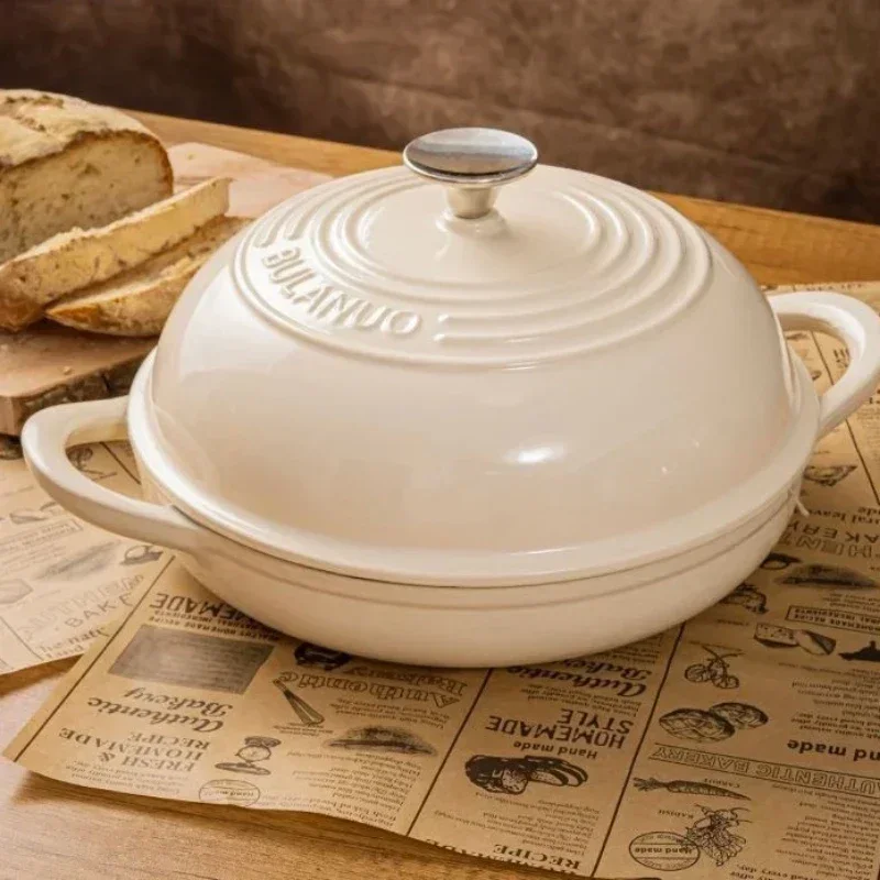 مقلاة خبز مصبوبة من الحديد الم - مراجعة Dutch Oven Enamel وسعره