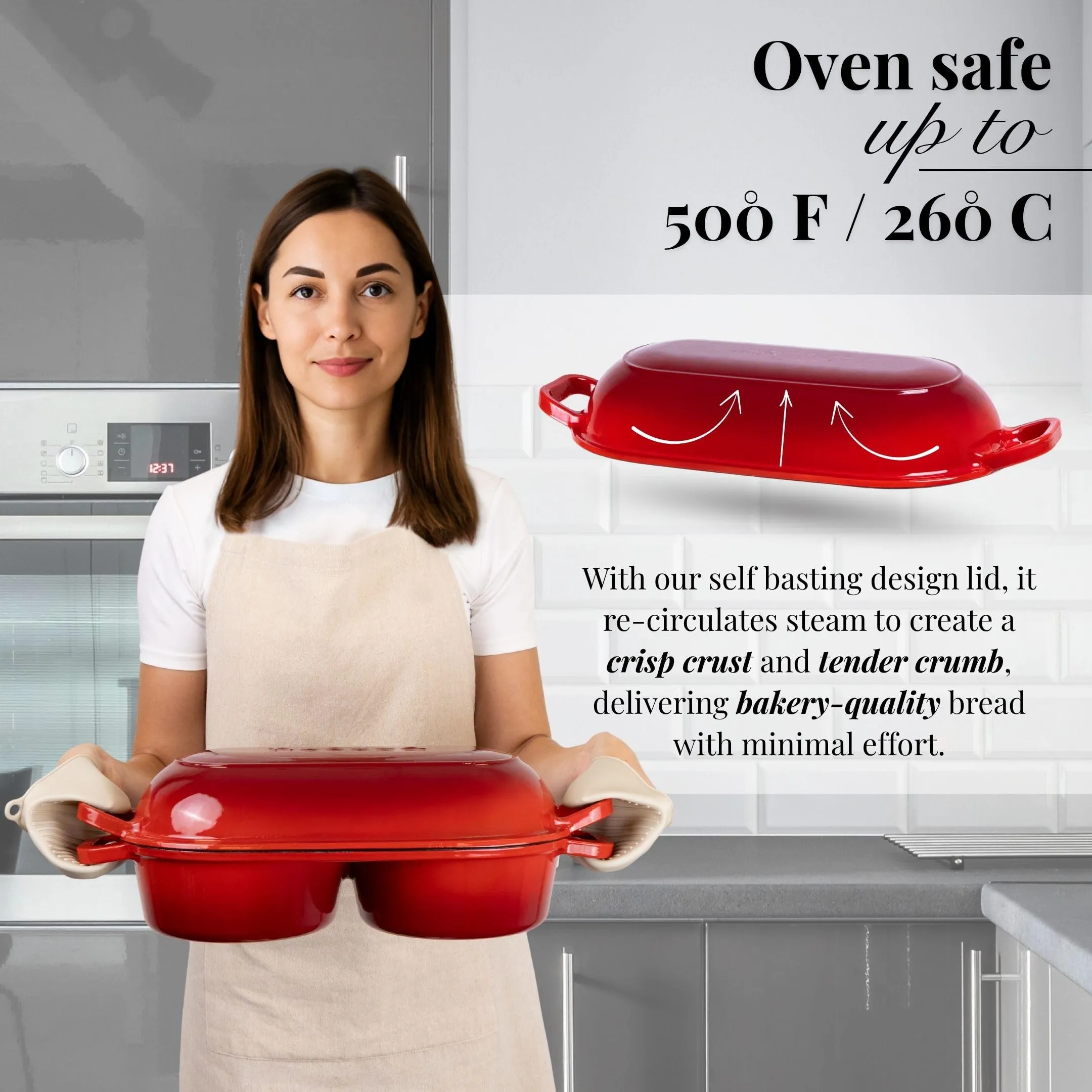 وعاء خبز هولندي مزدوج دائري من - مراجعة Dutch Oven Enamel وسعره