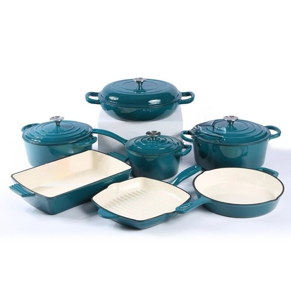 مجموعة أواني طهي من الحديد الم - مراجعة Dutch Oven Enamel وسعره