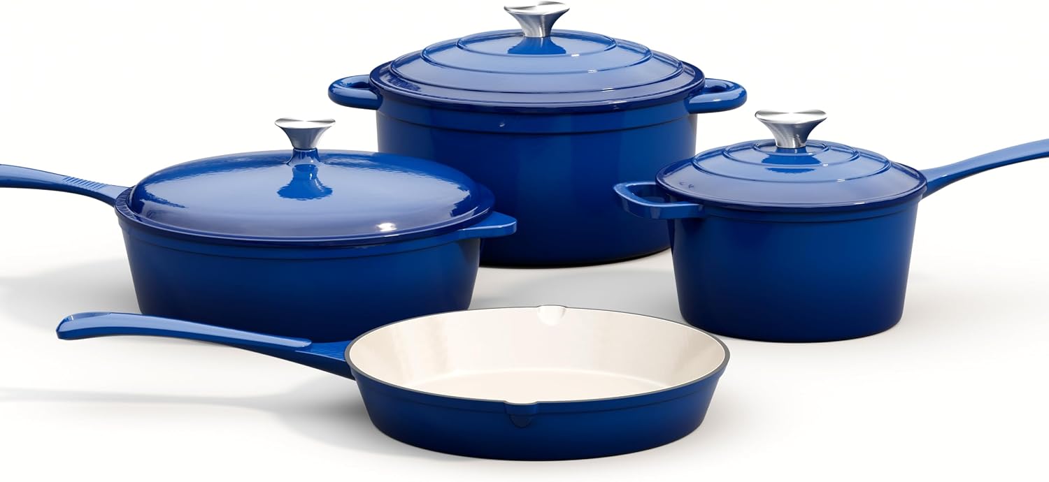 مجموعة أواني طهي من الحديد الم - مراجعة Dutch Oven Enamel وسعره