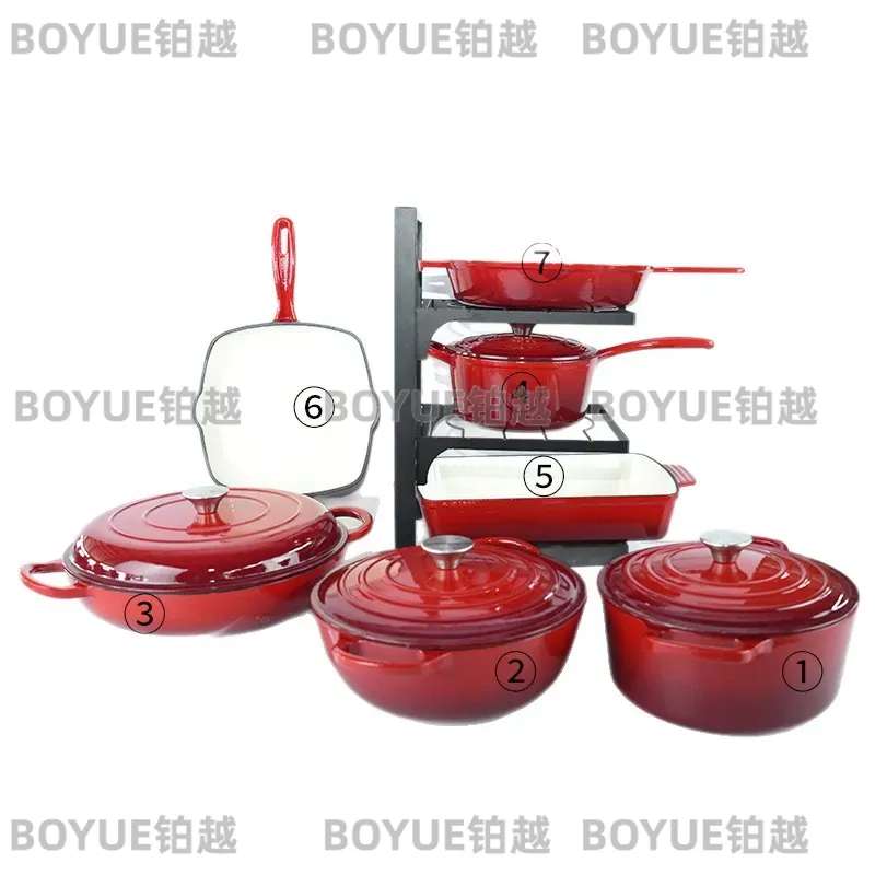 طقم أواني طهي من الحديد الزهر  - مراجعة Dutch Oven Enamel وسعره
