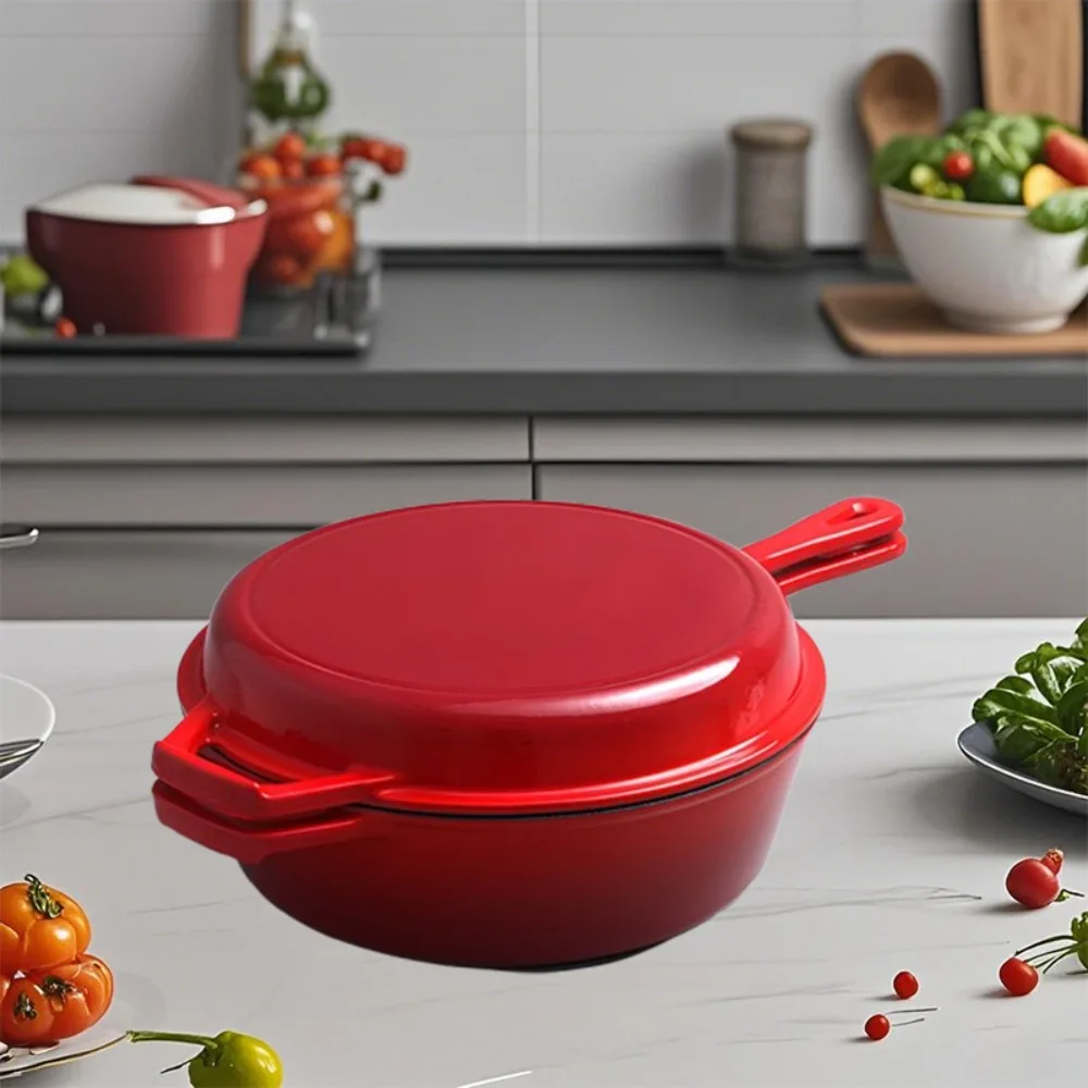 فرن حديدي مطلي بالمينا 2 في 1  - مراجعة Dutch Oven Enamel وسعره